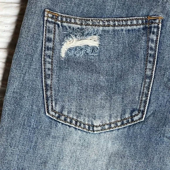 Free People x Sandrine Rose denim jeans with fabulous embroidered palm tree-NWT - Picture 10 of 11